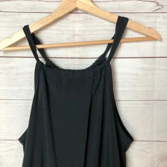 Macbeth Collection Black Wrap Front High Neck Tank Top S - Picture 5 of 7